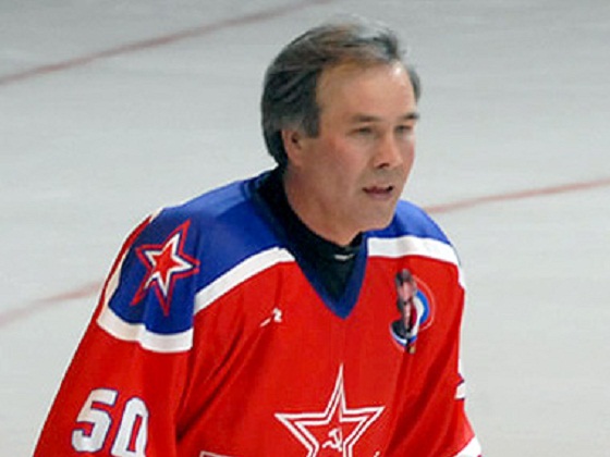 SERGEI BABINOV ice hockey player in the Soviet national team Stock